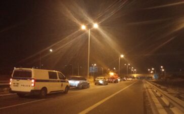 Καραμπόλα πέντε αυτοκινήτων στον Βόλο