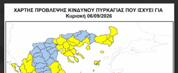 Υψηλός κίνδυνος πυρκαγιάς για Μαγνησία Λάρισα αύριο Κυριακή