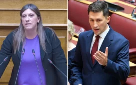 Χάος στη Βουλή με Κωνσταντοπούλου-Χρηστίδη: «Ήσασταν με τους λύκους στην Αθηναϊκή Λέσχη», «ντροπή σας»